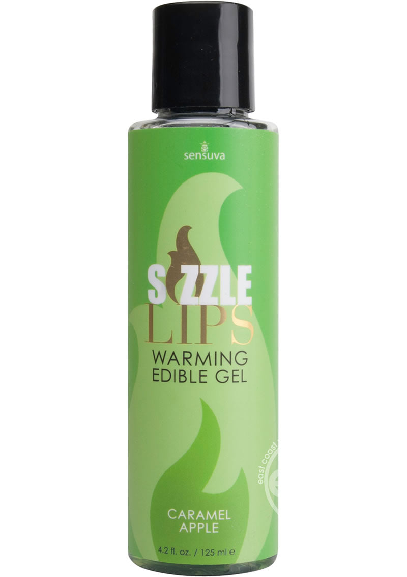 Sizzle Lips Warming Edible Massage Oil  4.2 oz