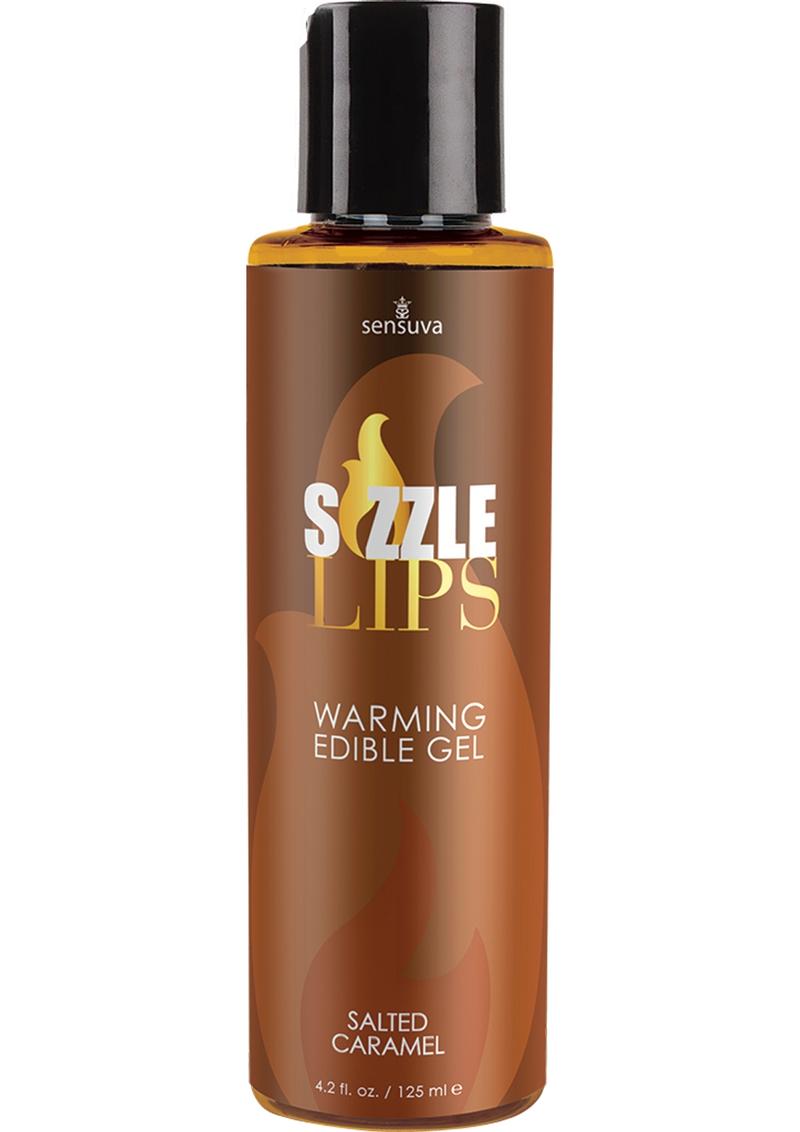 Sizzle Lips Warming Edible Massage Oil  4.2 oz