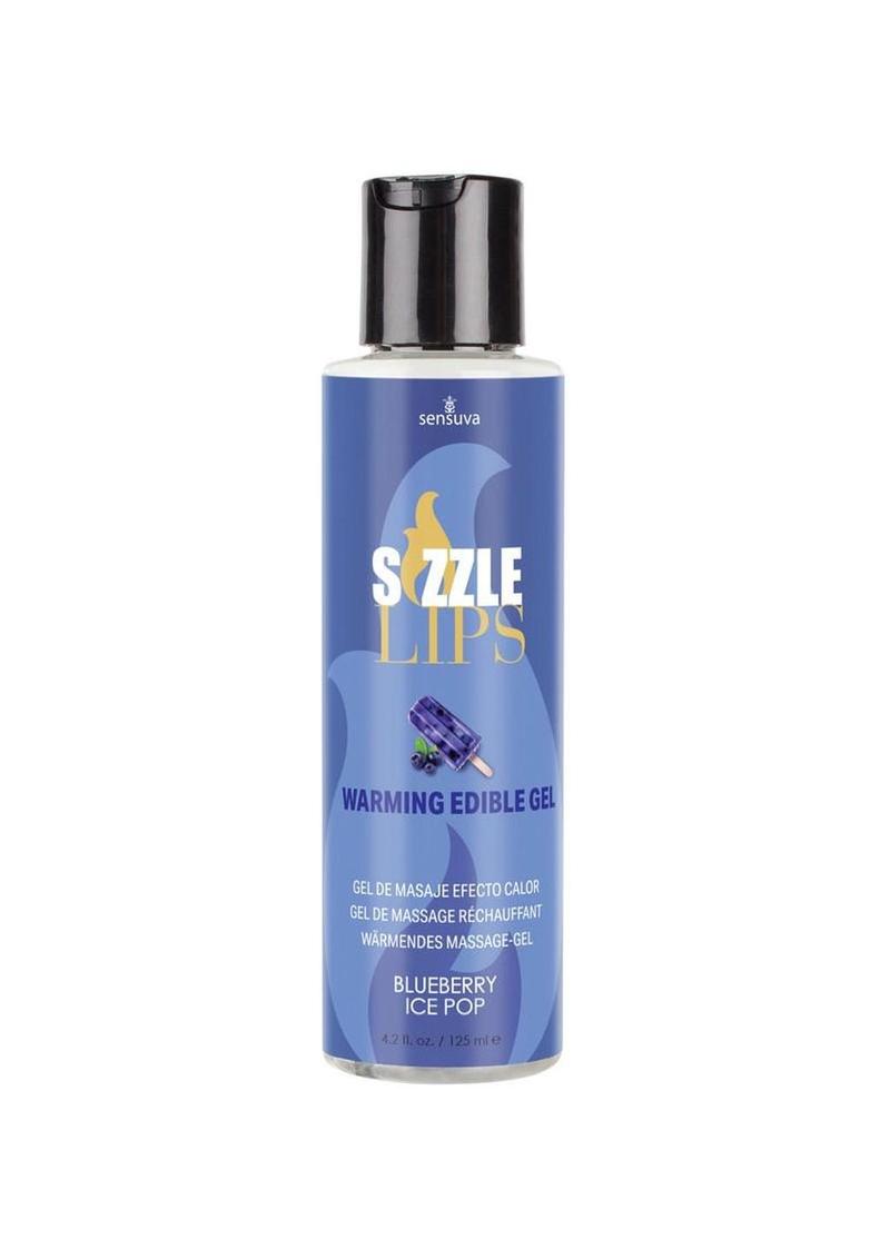 Sizzle Lips Warming Edible Massage Oil  4.2 oz
