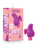 Blush Aria Finger Vibrator | Erotic AF Best Vibrator for Women | 5-Speed Plum Small Vibrator