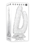 Gender X Dualistic Realistic Dildo | Double Shaft Clear Big Dildo | Girthy Suction Cup Dildo
