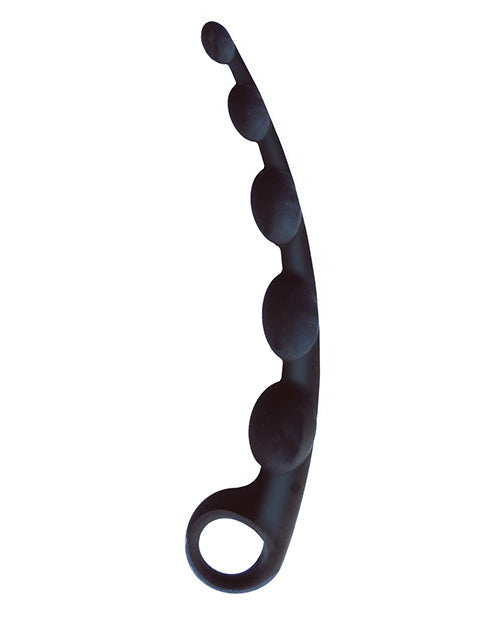 9's S-Curved Silicone Anal Beads