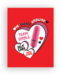 Sucked Anyway Naughty Greeting Card w/Rock Candy Vibrator & Fresh Vibes Towelettes