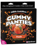 Edible Crotchless Gummy Panty - Peach