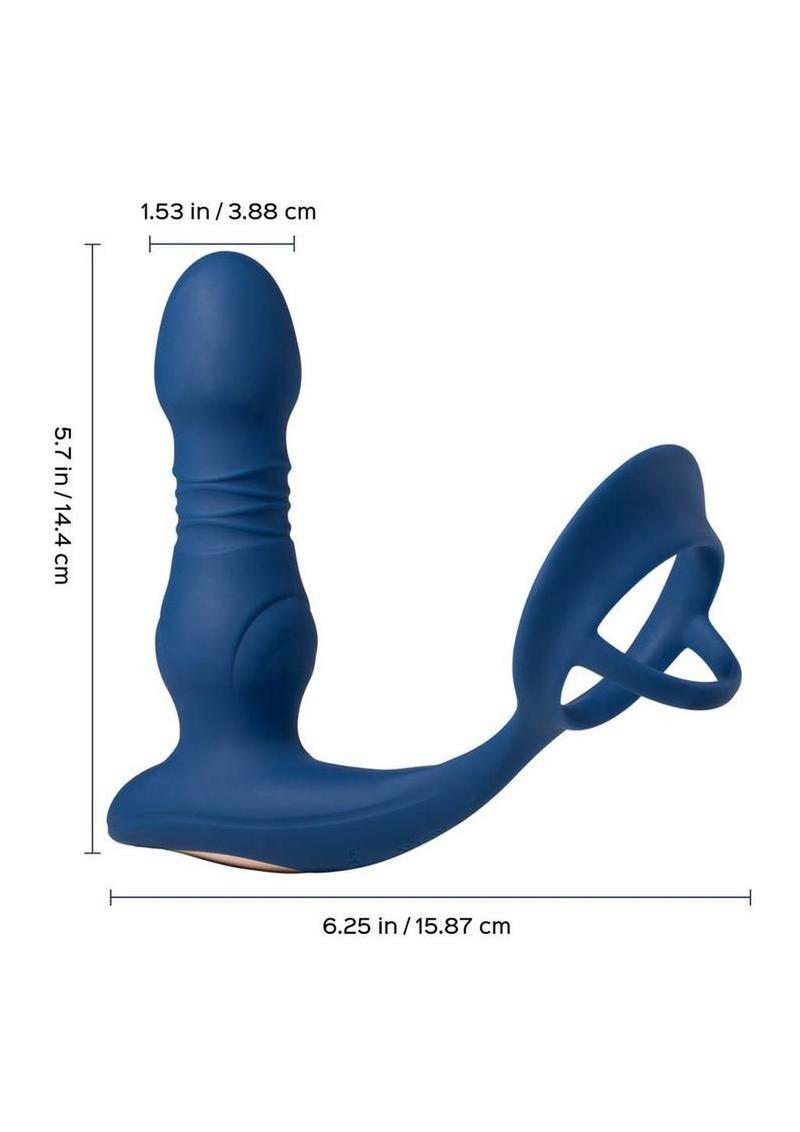 Cyrus App Thrusting Prostate Massager With Cock Ring